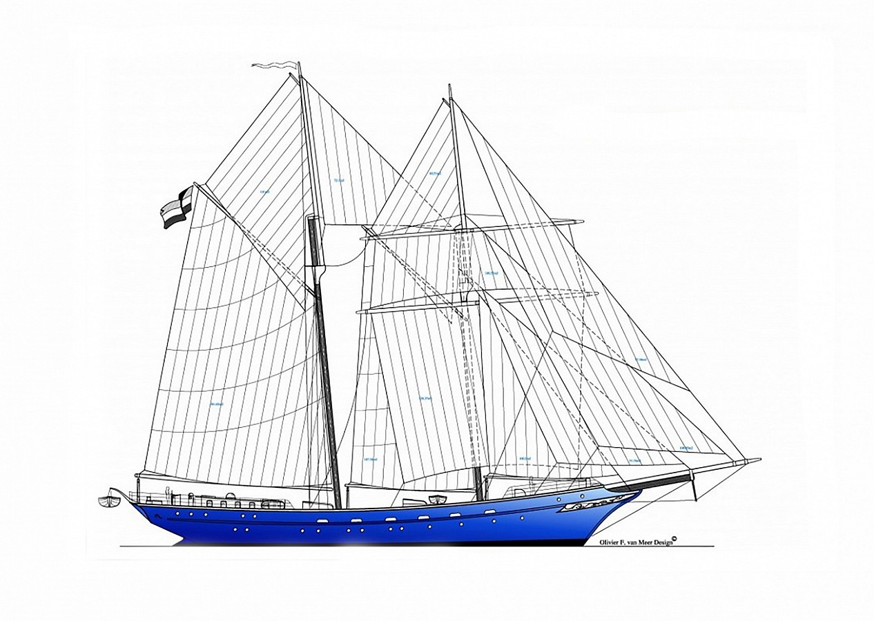 46m sail training schooner